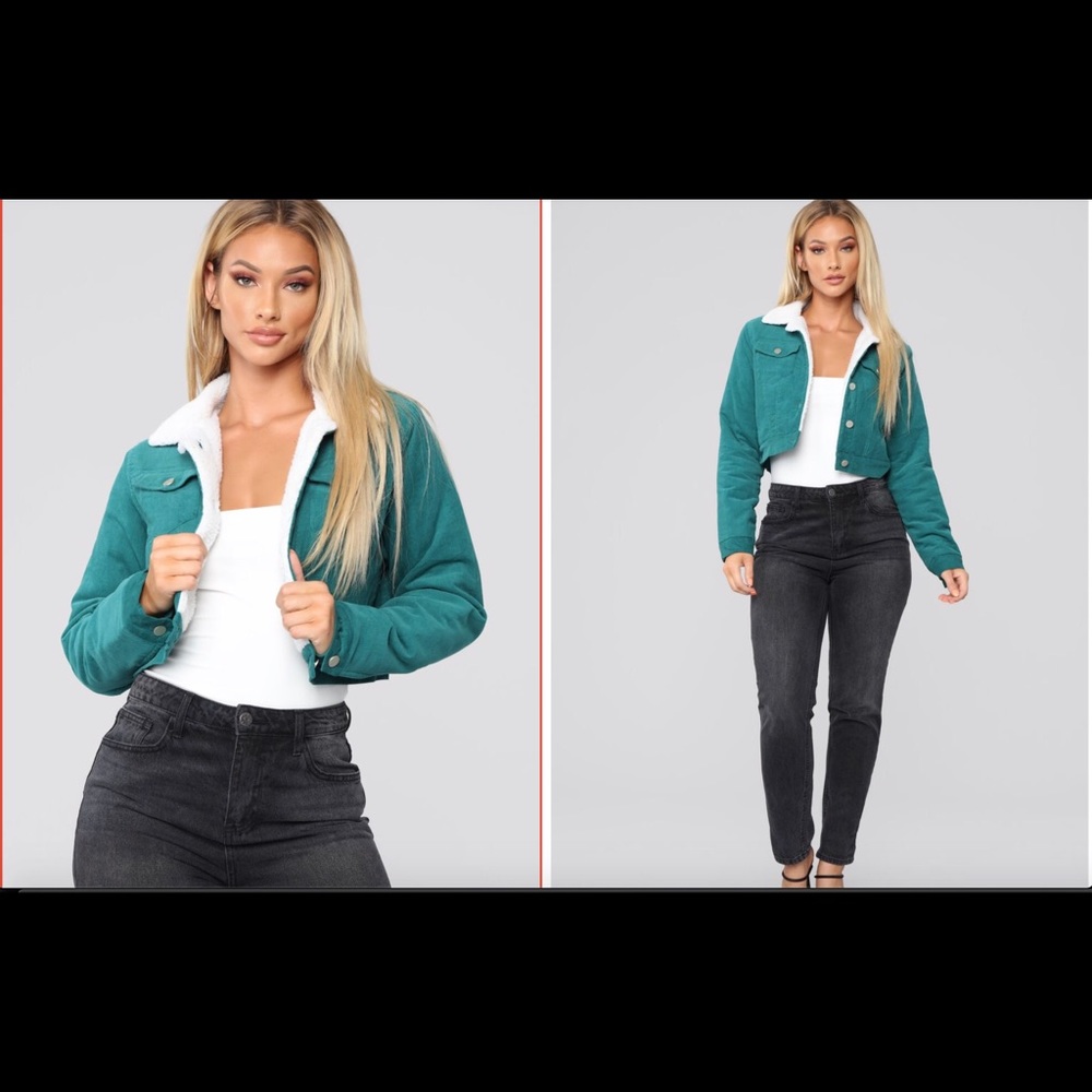 Don’t Corduroy Me Jacket in Sea Green